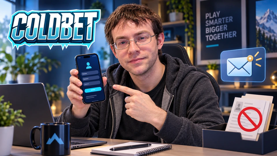 Registrierung über die mobile Coldbet-Seite starten
