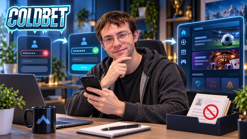 Coldbet Registrierung Passwort-Hürde und erste Einzahlung